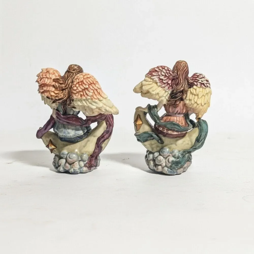 Pair of Angel Statues Figurine Easter, Religious, Heavenly 5.5